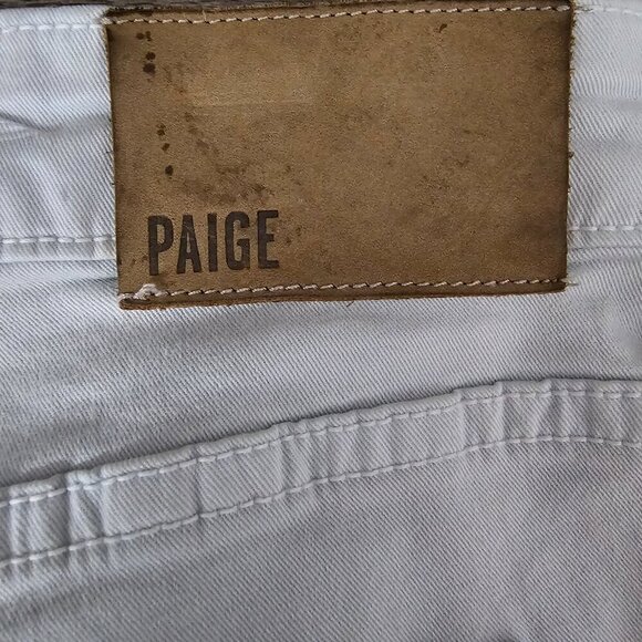 PAIGE Federal Men's Slim Straight Leg Spring Blue Denim Jean Pants - Picture 9 of 11